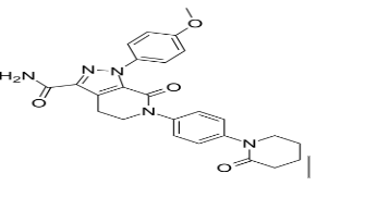 Apixaban molecule structure