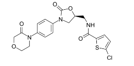 Rivaroxaban molecule structure