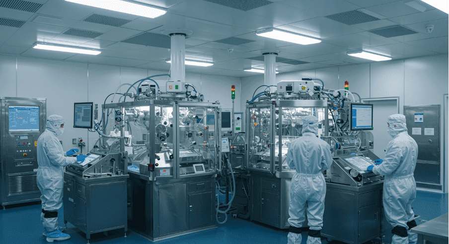 Oncology CDMO manufacturing facility by Pinnacle Life Science, supporting advanced cancer drug development